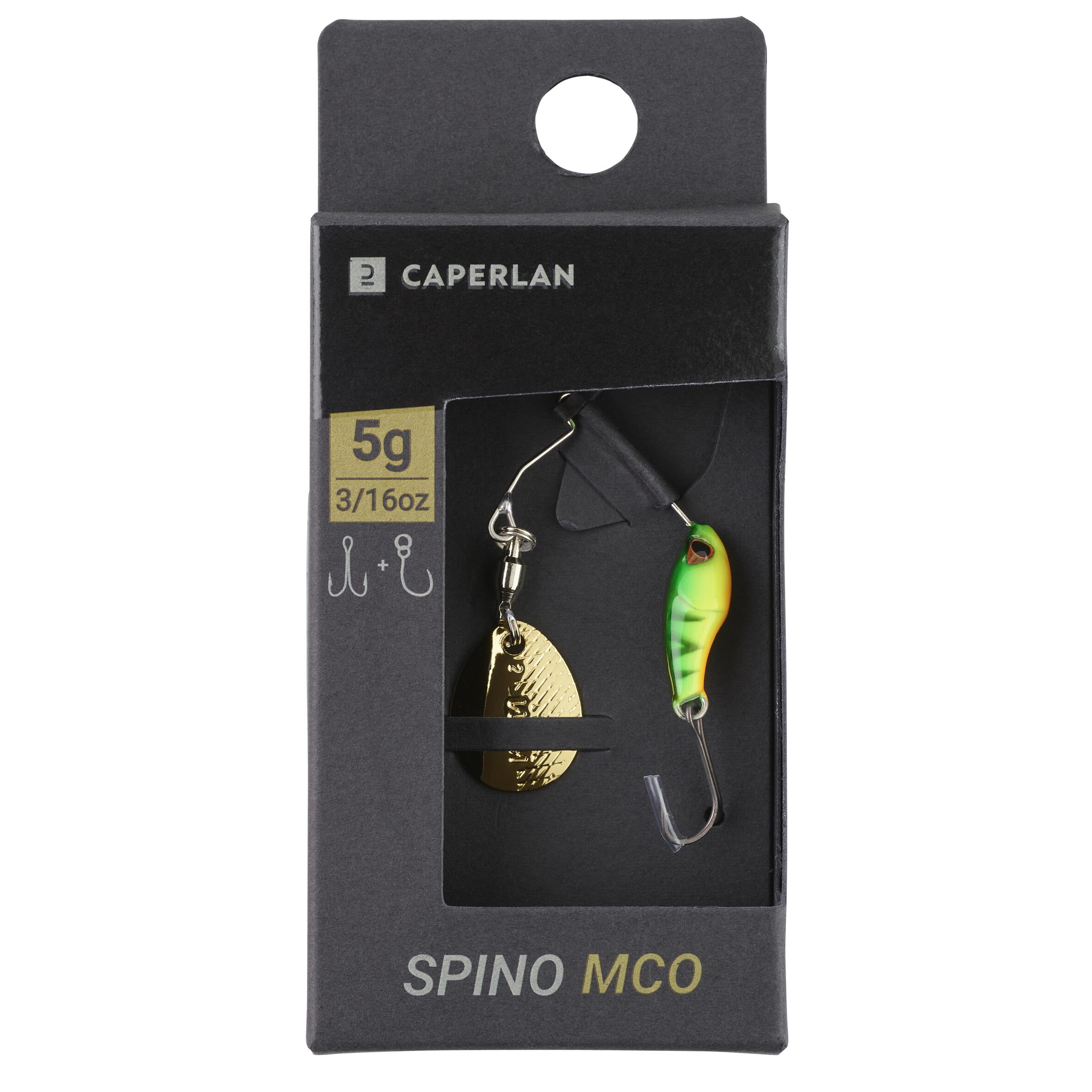 CAPERLAN Nástraha Micro spinnerbait Spino MCO 5 g fire tiger bez · záber 5