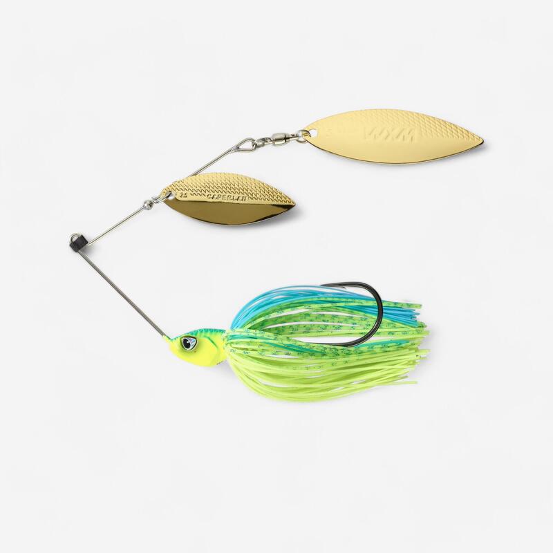 Nástraha spinnerbait Spino PK 14 g modro-světle zelená