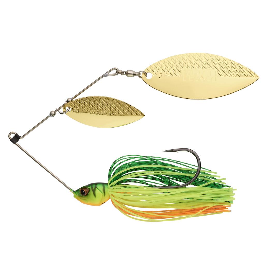 Nástraha spinnerbait Spino PK 14 g modrá/žltozelená