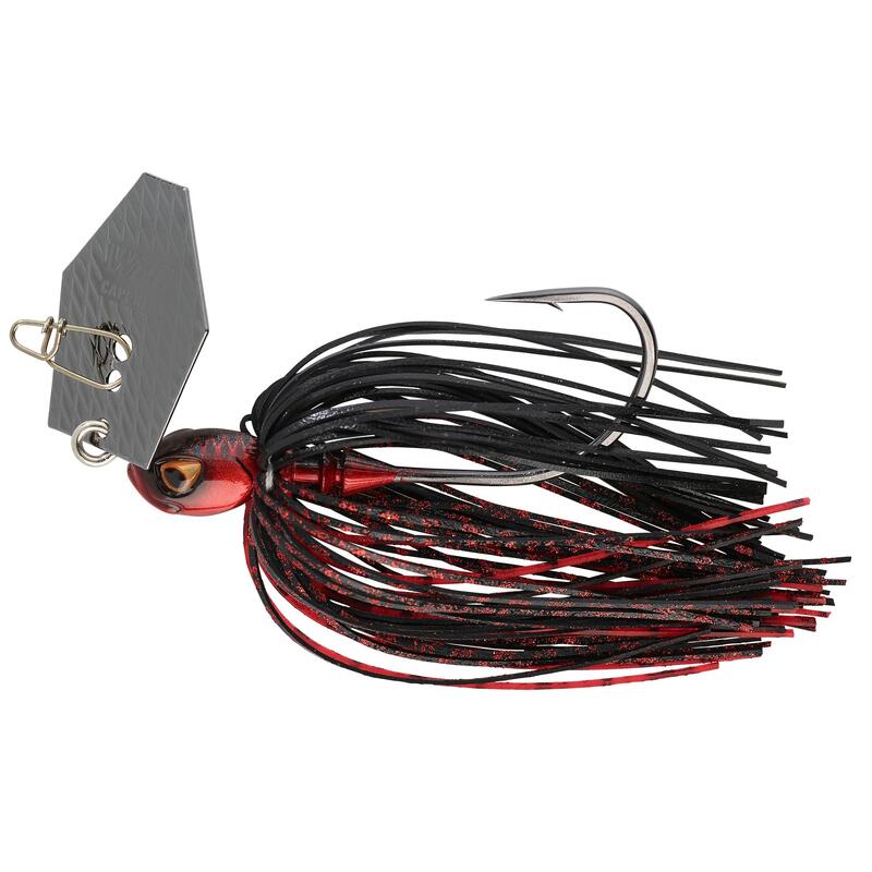 Chatterbait Bealey 10,5 g schwarz/rot 