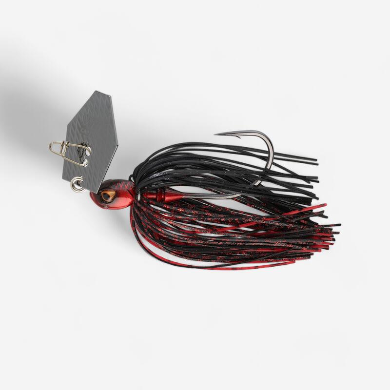 Chatterbait Bealey 10,5 g schwarz/rot 