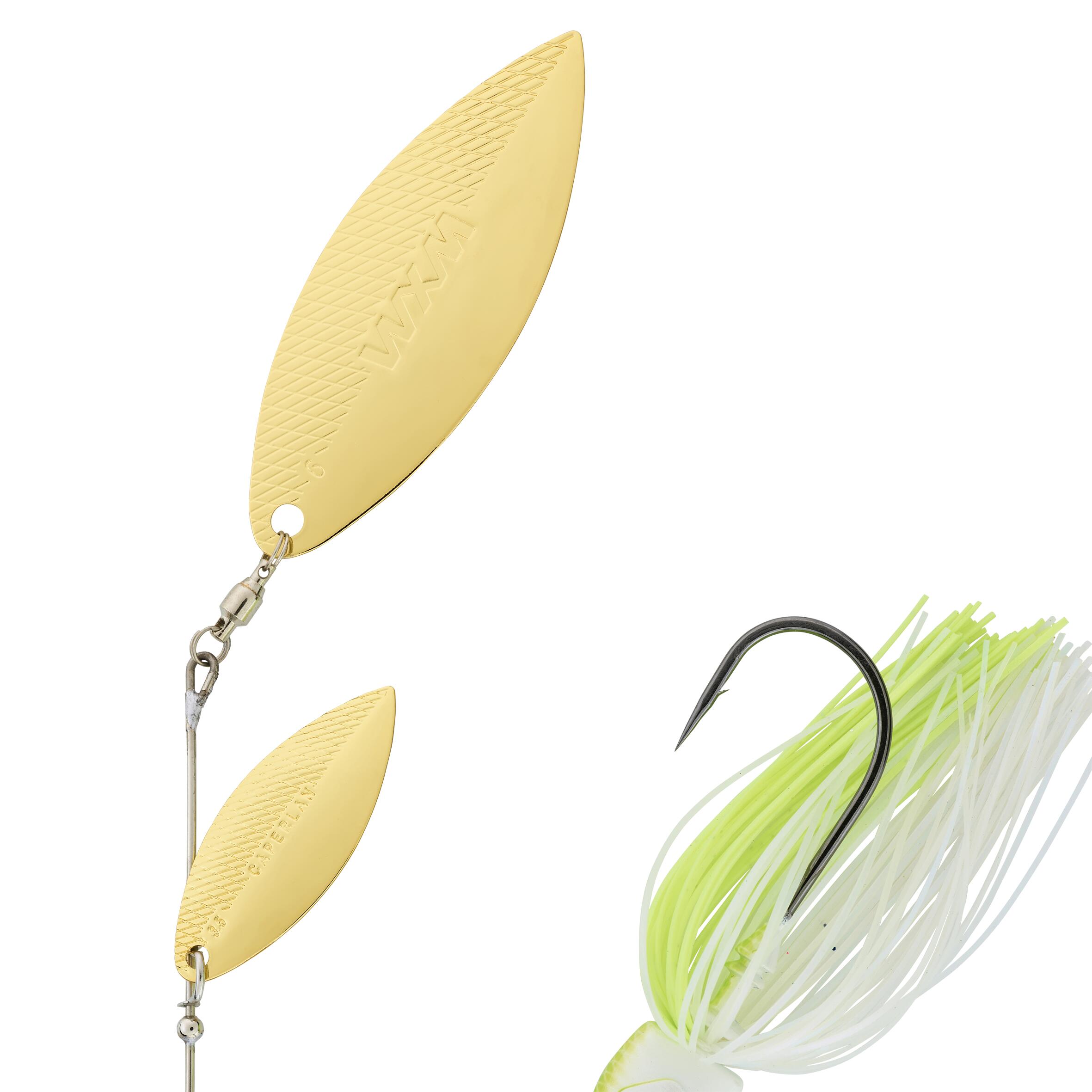 SPINNERBAIT SPINO PK 28GR BLANC CHARTREUSE 5/7