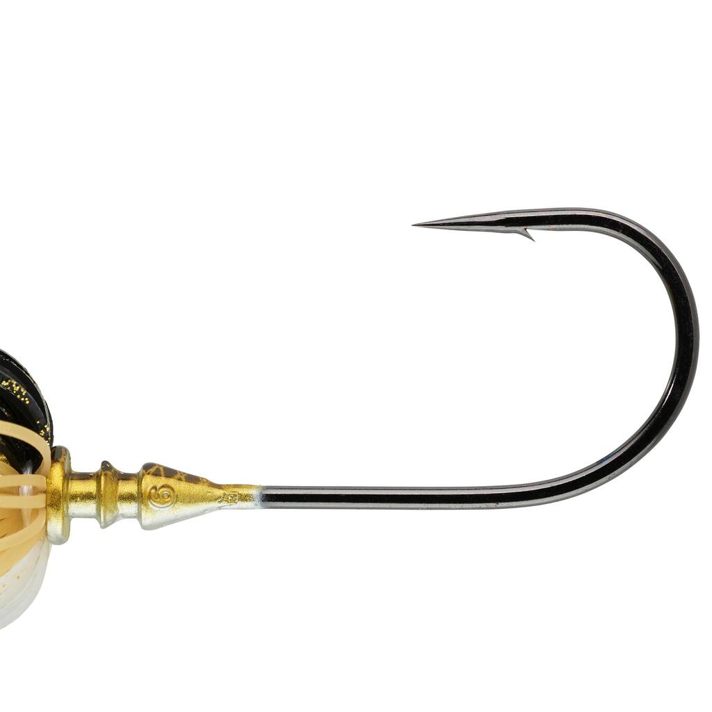 Nástraha spinnerbait Spino PK 14 g modrá/žltozelená