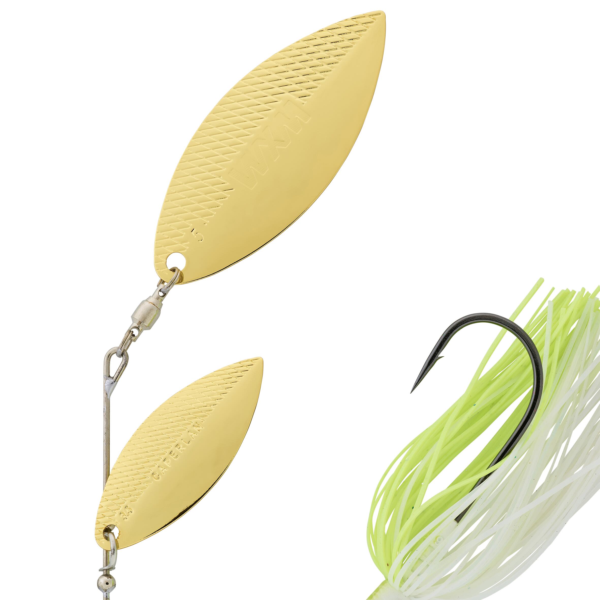 Spinnerbait Spino PK 14 g weiss/gelbgrün 5/7