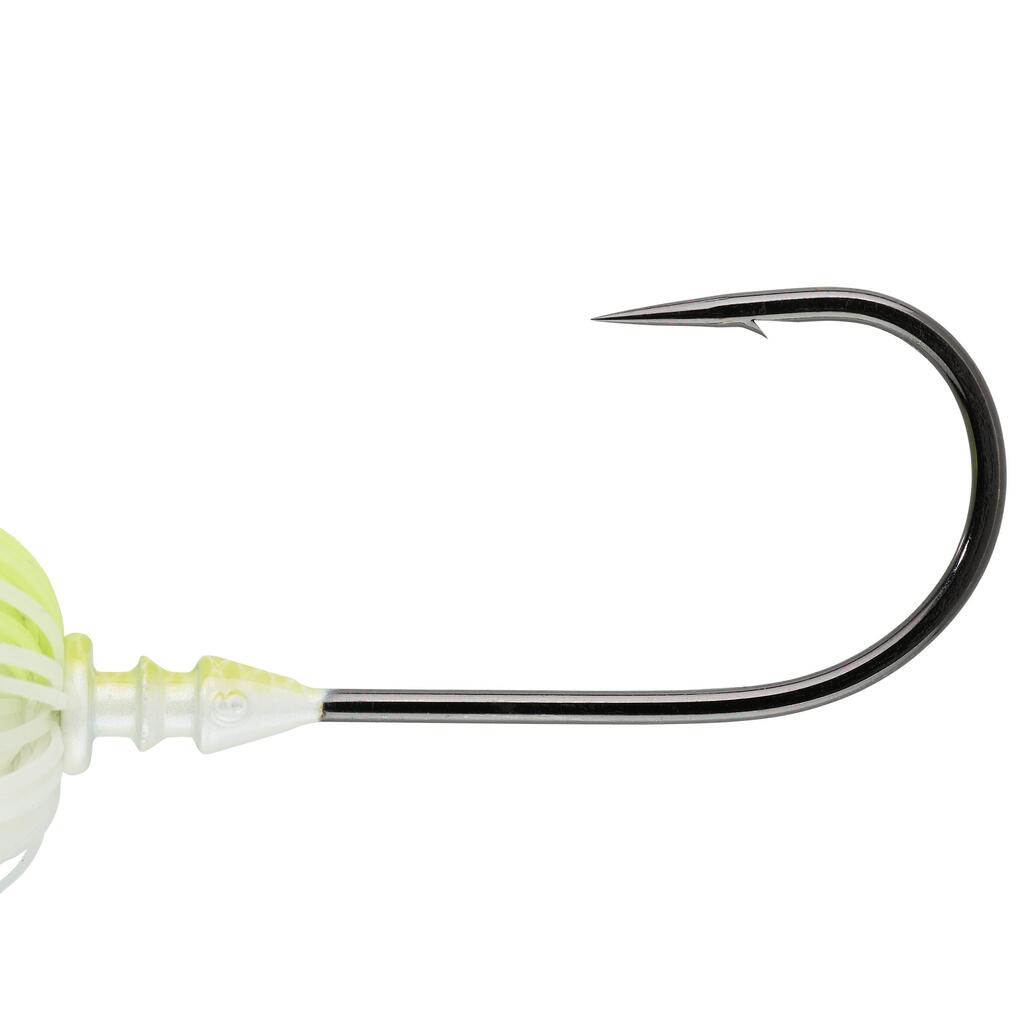 Nástraha spinnerbait Spino PK 14 g modrá/žltozelená