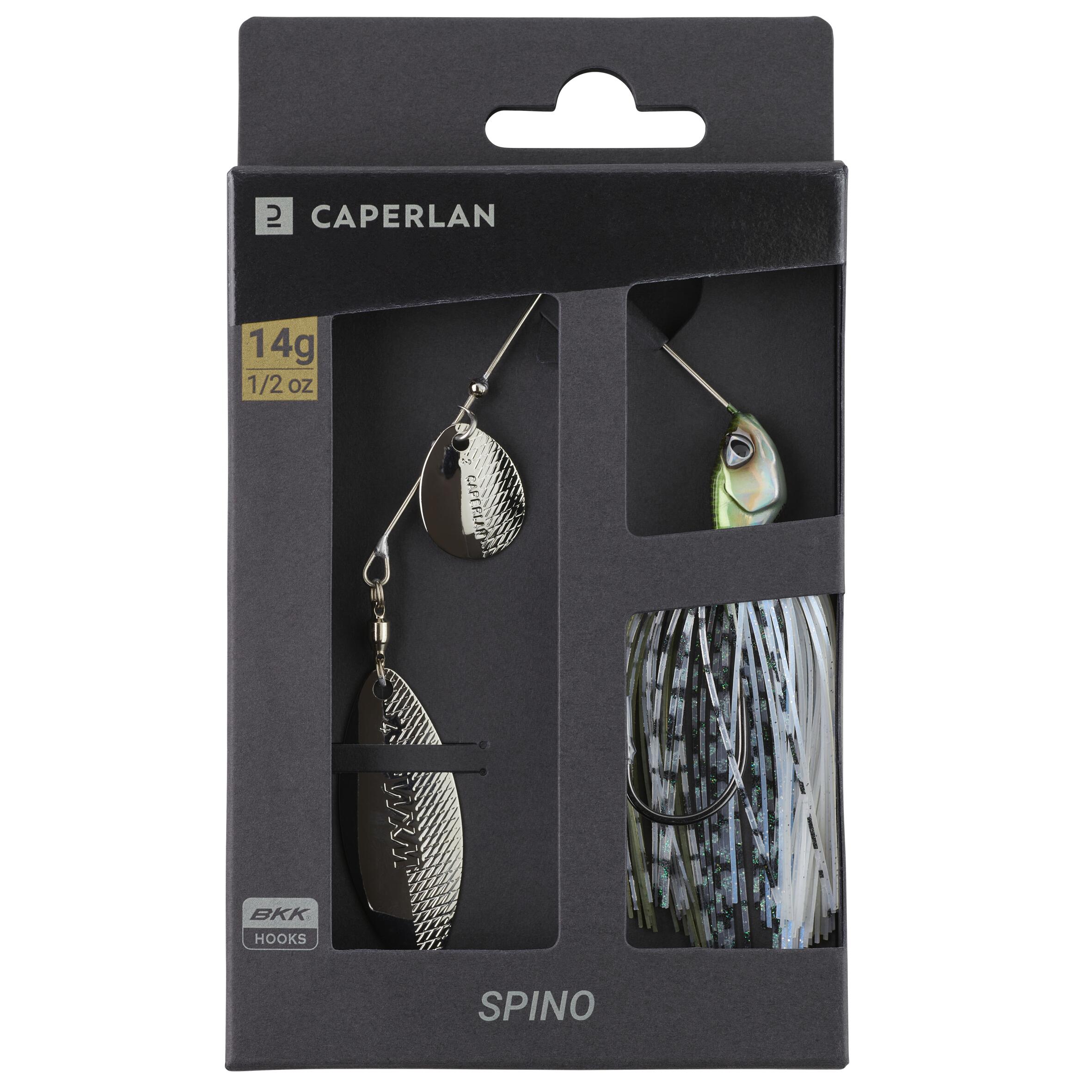 Spinnerbait 14 g - Spino Baitfish - Dark grey, White - Caperlan