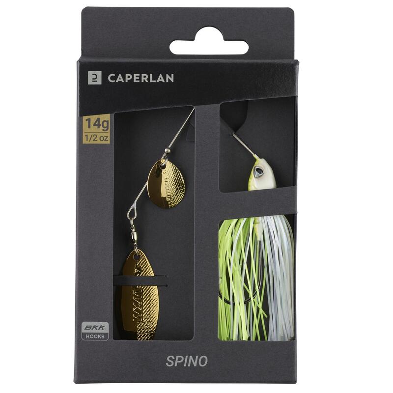 SPINNERBAIT SPINO 14 G WIT CHARTREUSE