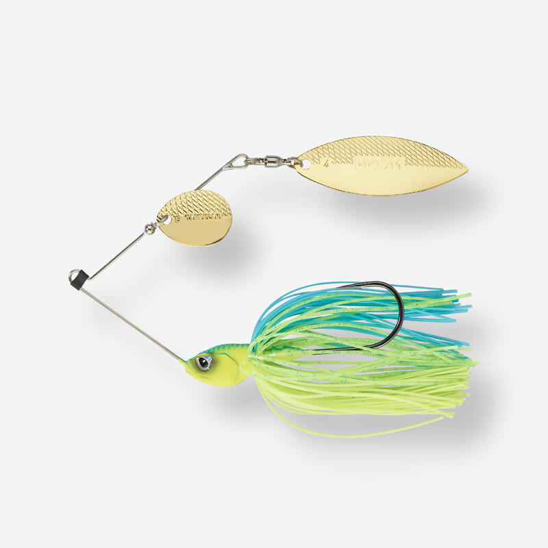 Nástraha spinnerbait spino 14 g modro-světle zelená