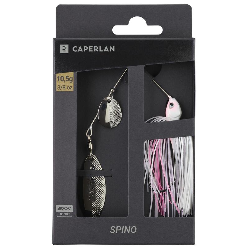 Nástraha spinnerbait Spino 10,5 g bílo-růžová
