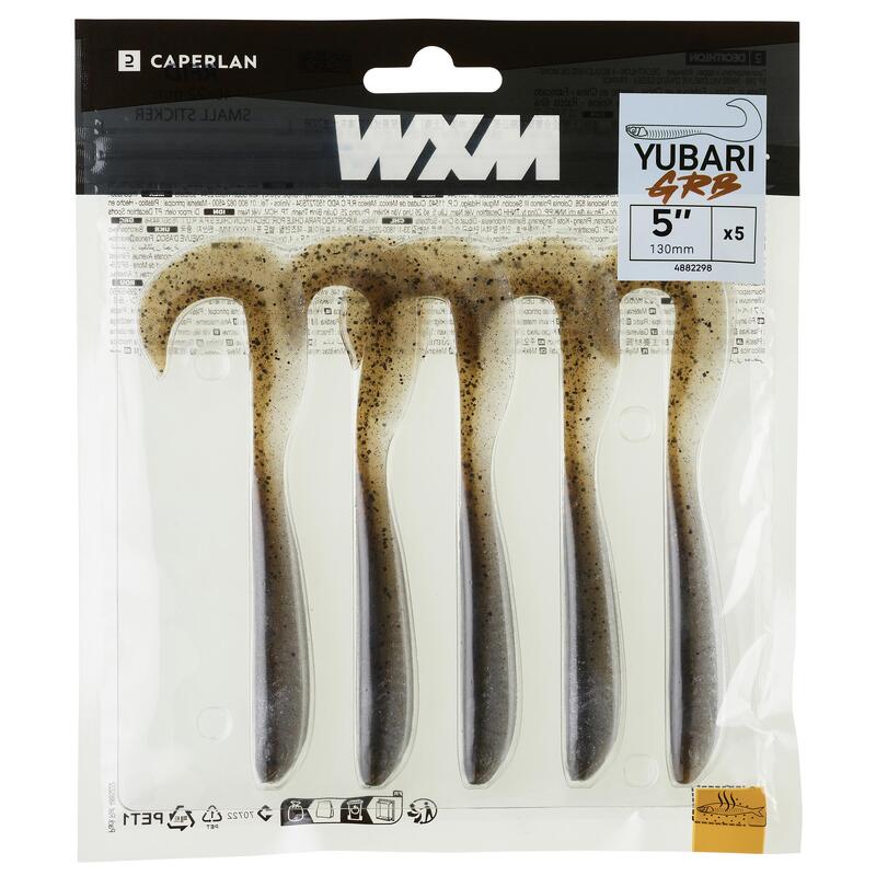 Esca artificiale morbida virgola GRUB con scent WXM YUBARI GRB 130 acerina