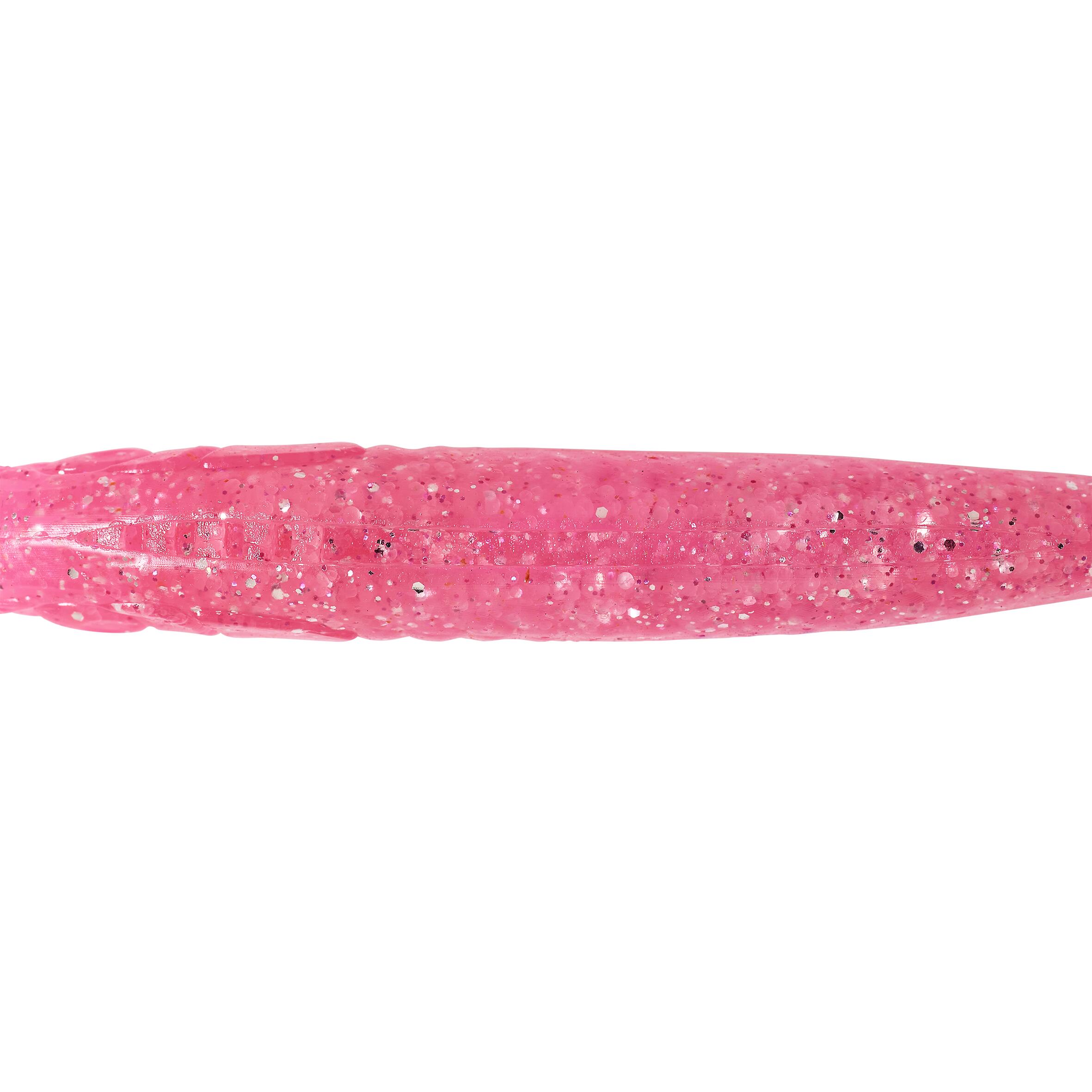 LEURRE SOUPLE VIRGULE GRUB AVEC ATTRACTANT WXM YUBARI GRB 130 ROSE 4/8