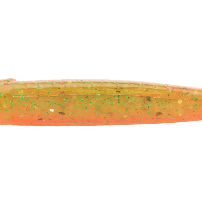 LEURRE SOUPLE FINESS AVEC ATTRACTANT WXM YUBARI FINSS 75 ORANGE