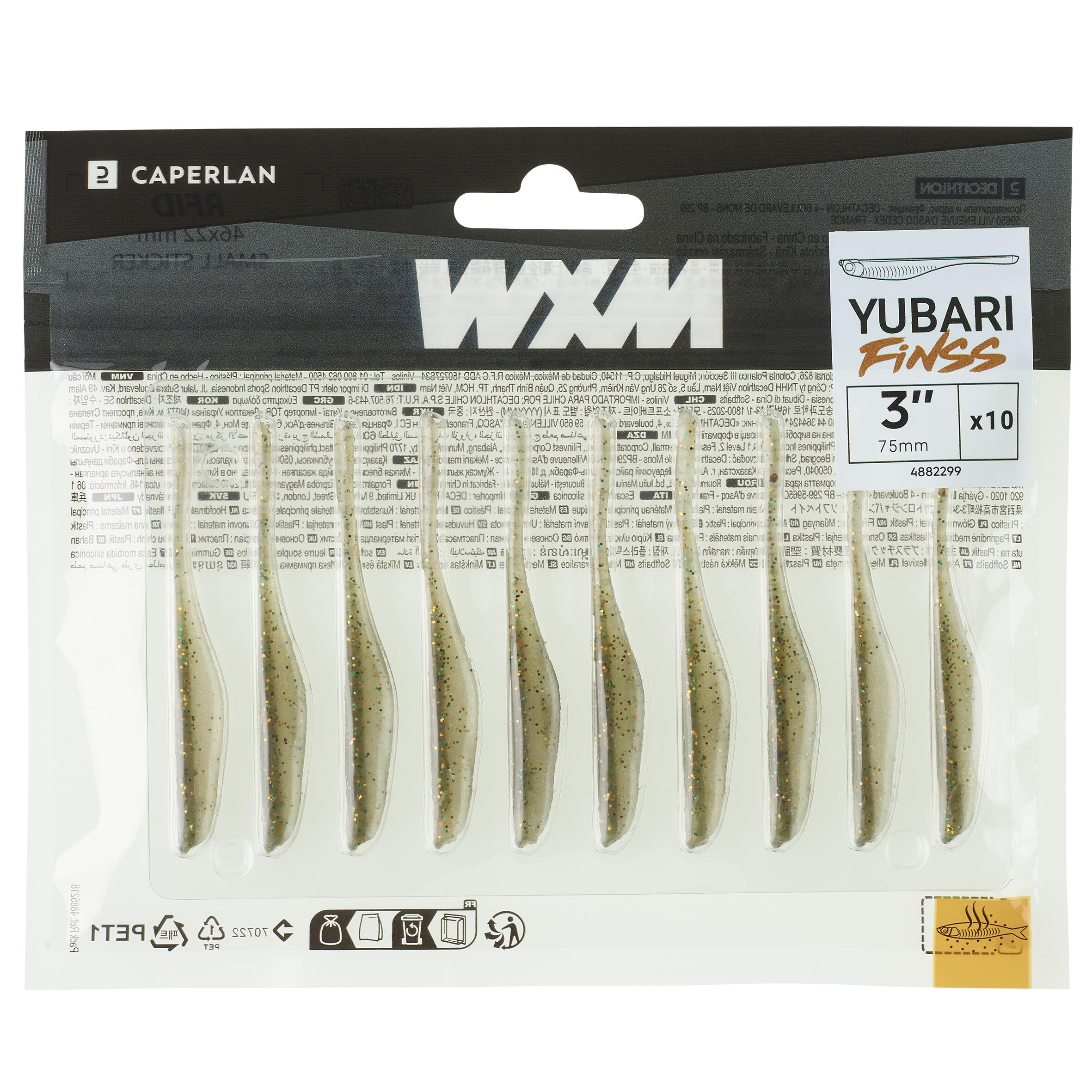 FINESS AVEC SOFT LURE WITH WXM YUBARI FINSS 75 ATTRACTANT GREEN 4/7