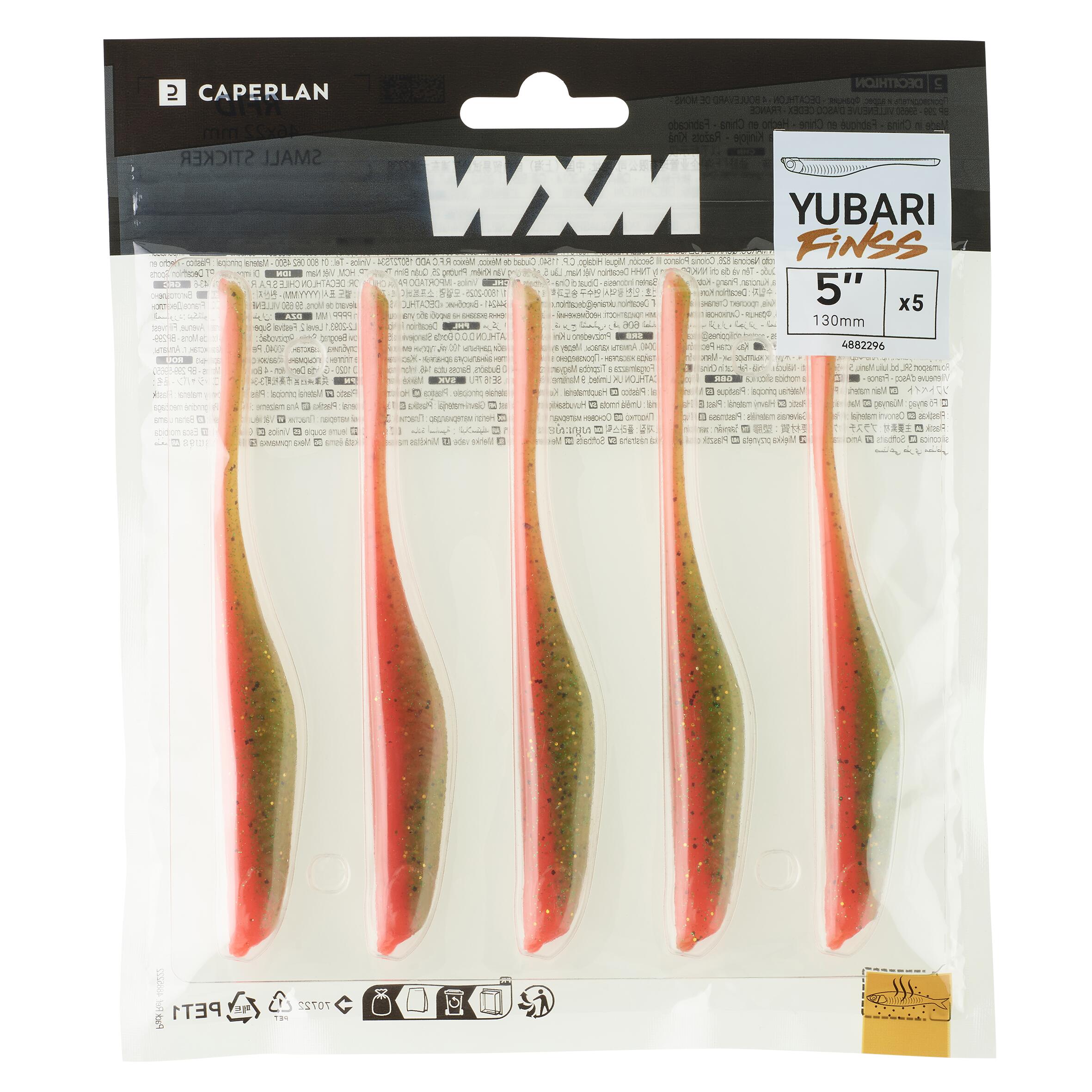 FINESS SOFT LURE WITH ATTRACTANT WXM YUBARI FINSS 130 ORANGE 4/7