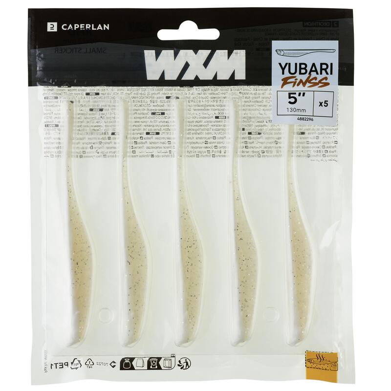 Przynęta miękka nasączona atraktorem Caperlan WXM Yubari Finess 130 biała