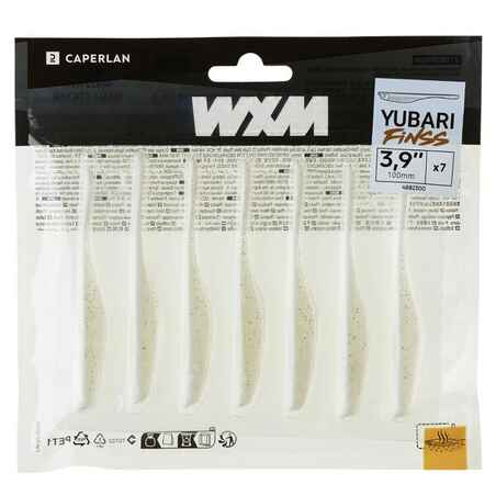SOFT FINESSE LURE WITH WXM YUBARI FINSS 100 ATTRACTANT WHITE