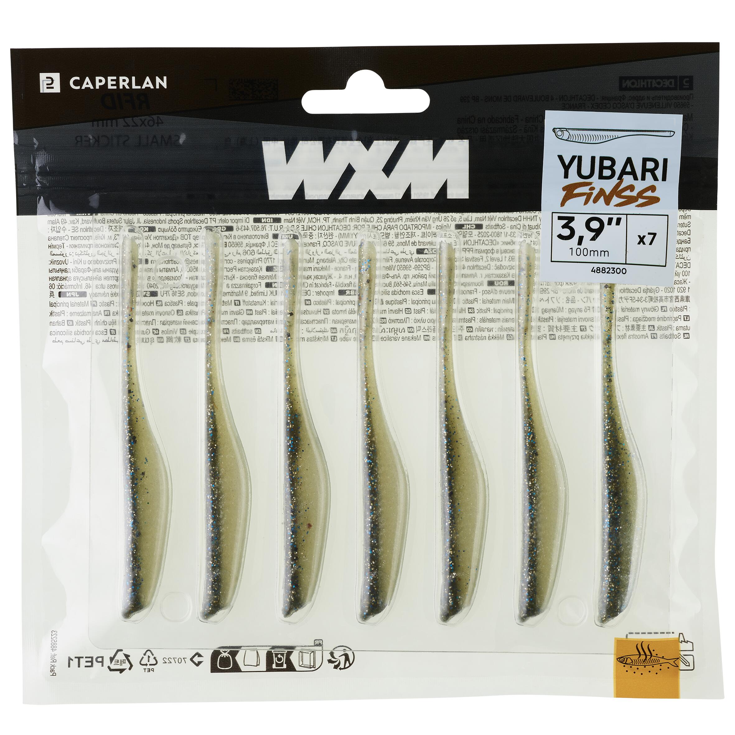 FINESSE SOFT LURE WITH WXM YUBARI FINSS 100 ATTRACTANT FISH 4/7