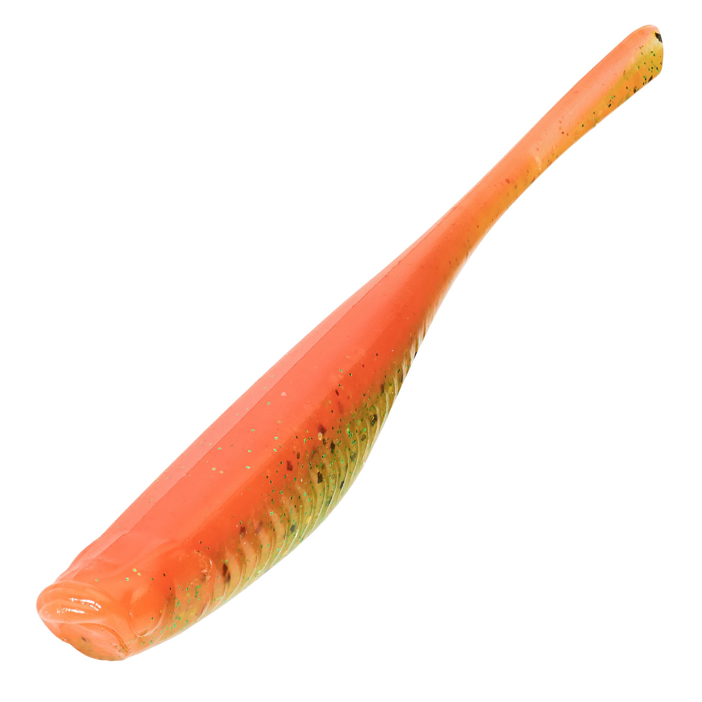 LEURRE SOUPLE FINESS AVEC ATTRACTANT WXM YUBARI FINSS 100 ORANGE 2/8