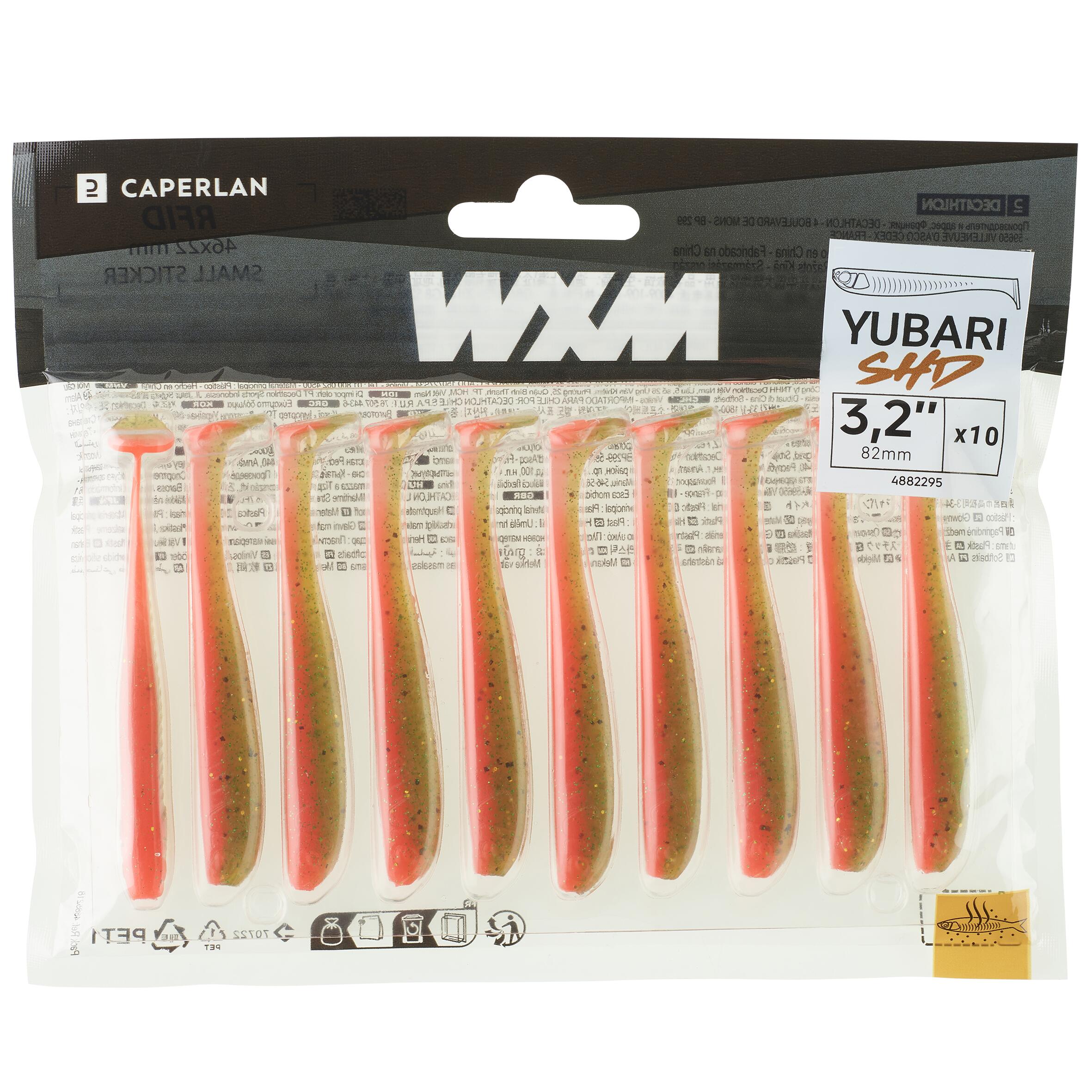 Gummiköder Shad WXM Yubari SHD 82 mit Lockstoff orange 4/8