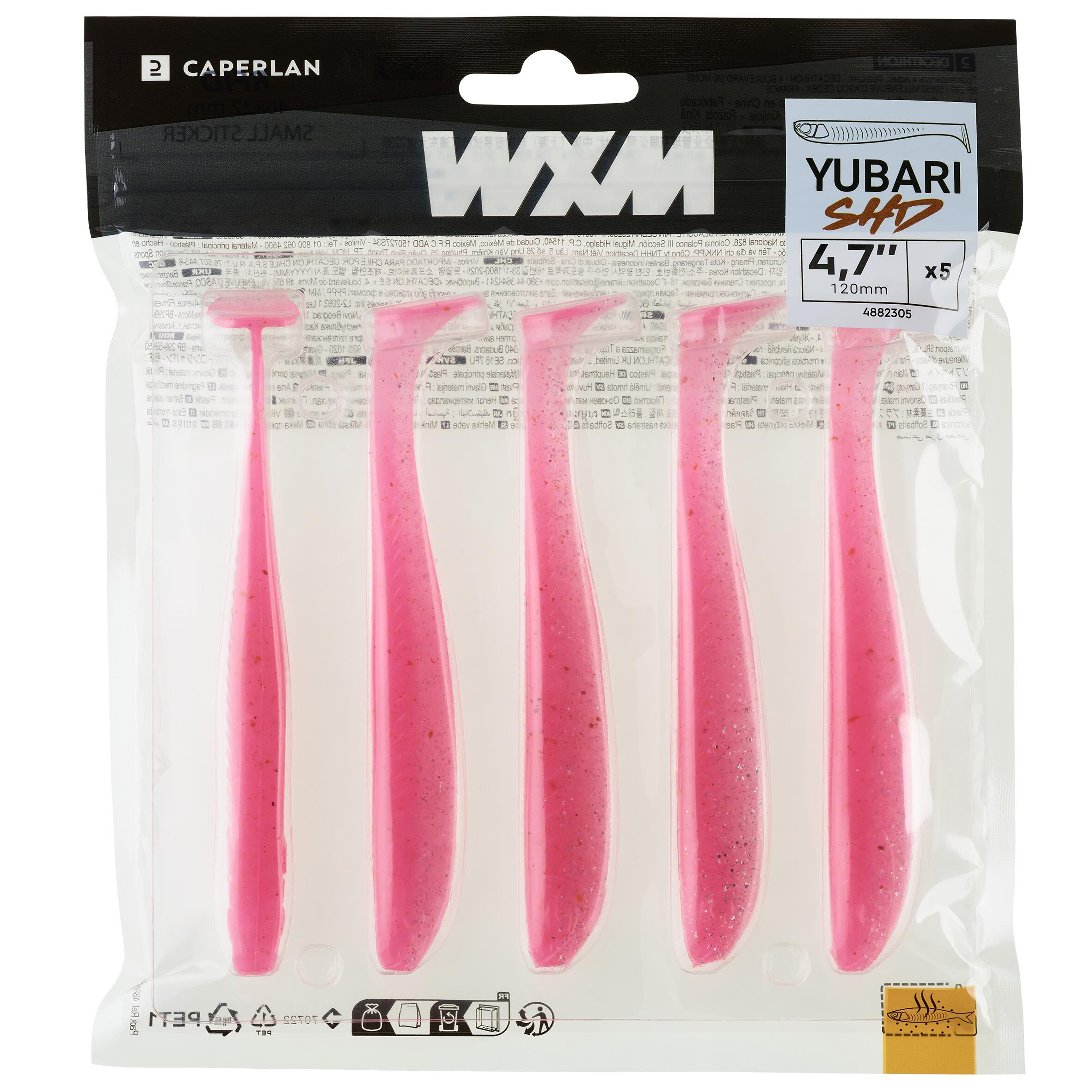LEURRE SOUPLE SHAD AVEC ATTRACTANT WXM YUBARI SHD 120 ROSE 4/9