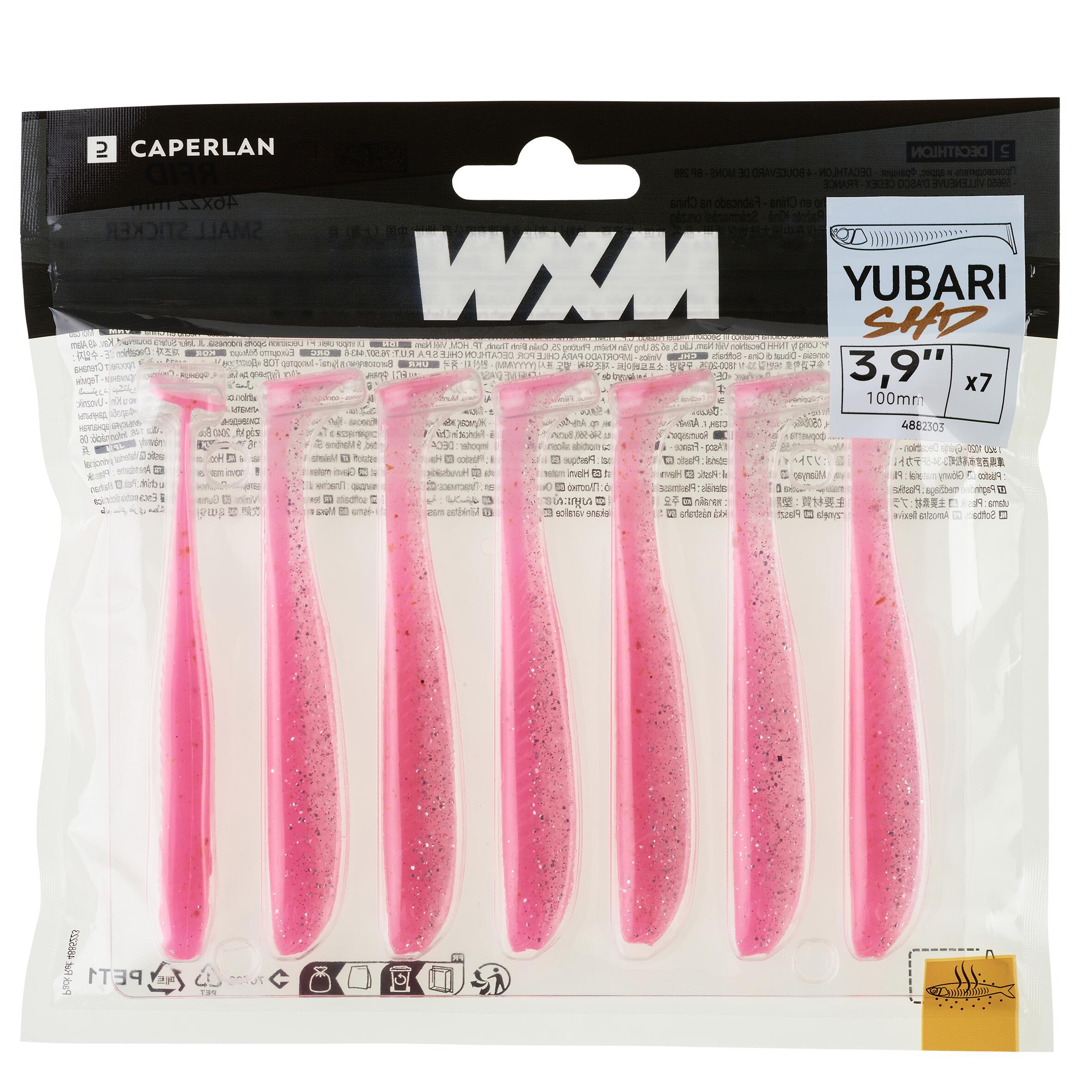 SHAD SOFT LURE WITH WXM YUBARI SHD 100 PINK ATTRACTANT 4/7
