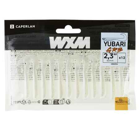 SOFT GRUB LURE WITH WXM YUBARI GRB 60 ATTRACTANT WHITE