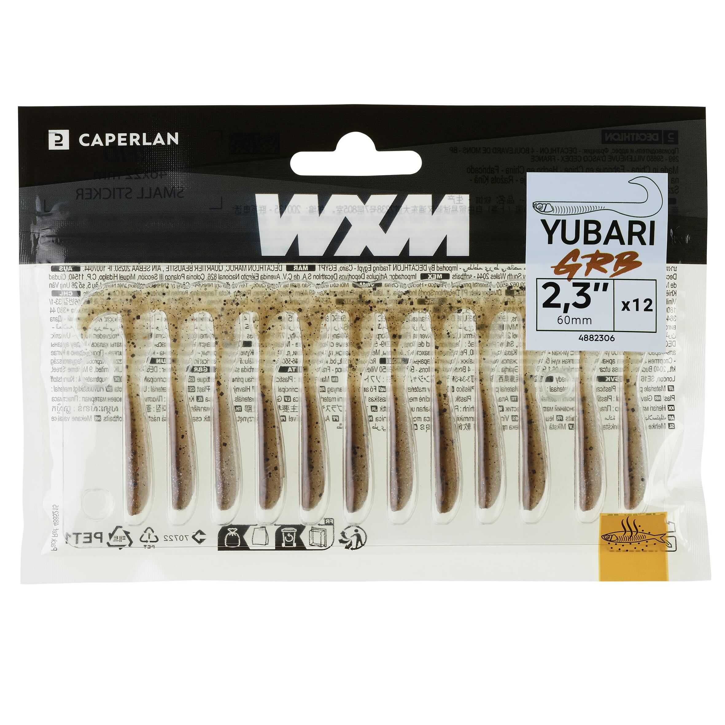 AMOSTRA FLEXÍVEL VÍRGULA GRUB COM ATRATIVO WXM YUBARI GRB 60 PERCA CABOZ 4/7