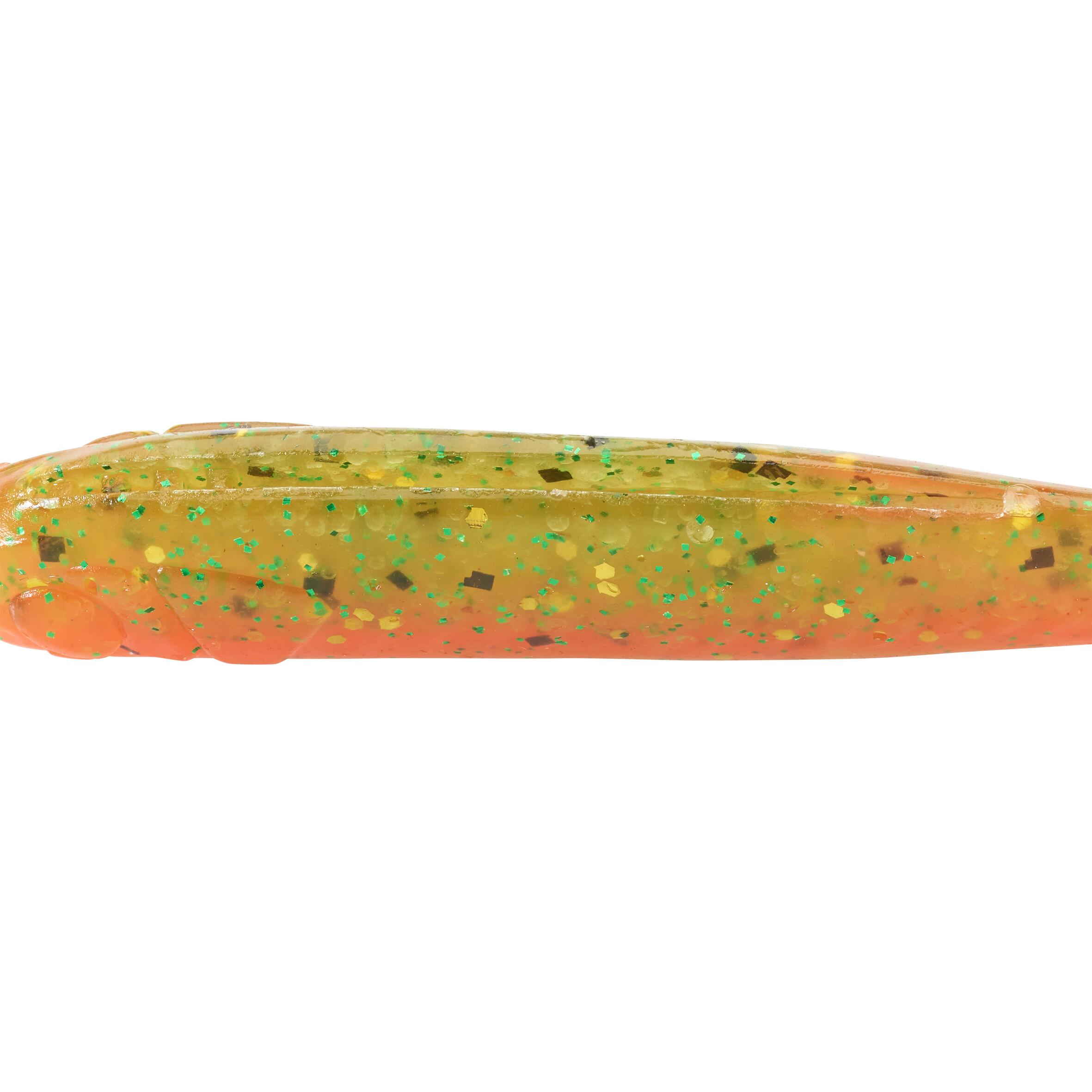 LEURRE SOUPLE SHAD AVEC ATTRACTANT WXM YUBARI SHD 62 ORANGE 4/9