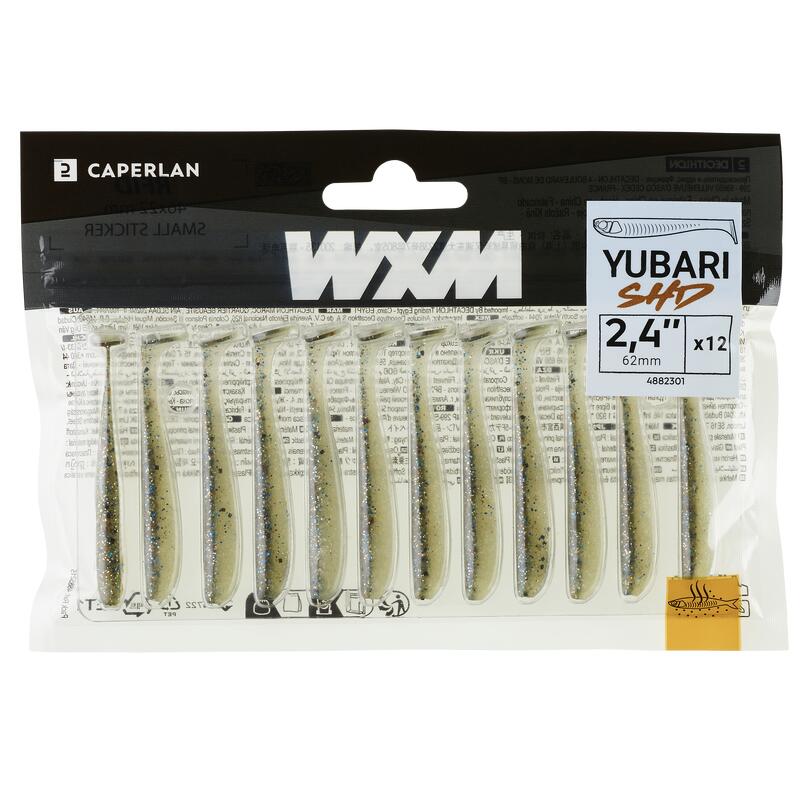 LEURRE SOUPLE SHAD AVEC ATTRACTANT WXM YUBARI SHD 62 POISSON