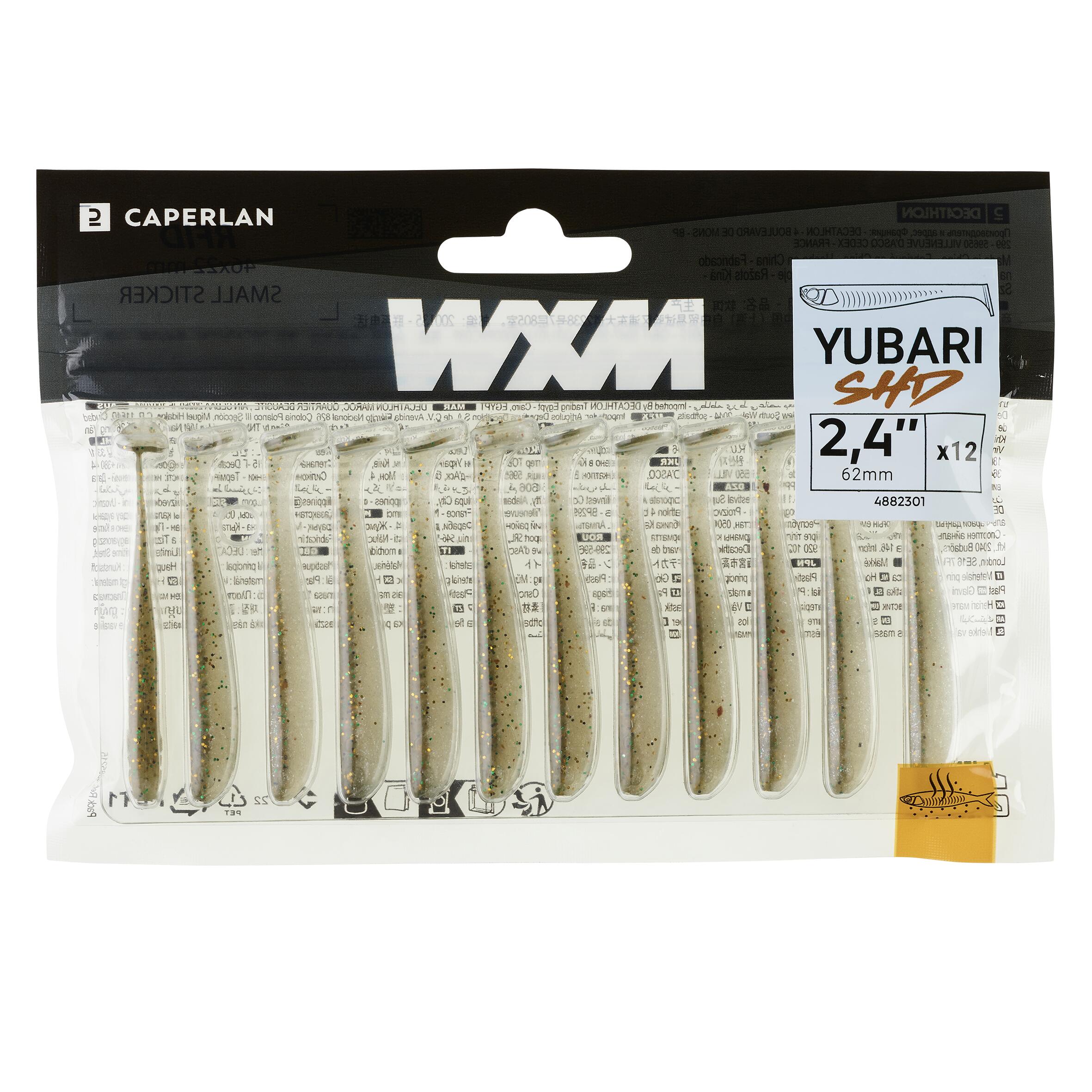 Soft Lure Shad with Attractant - WXM Yubari SHD 62 Green - CAPERLAN