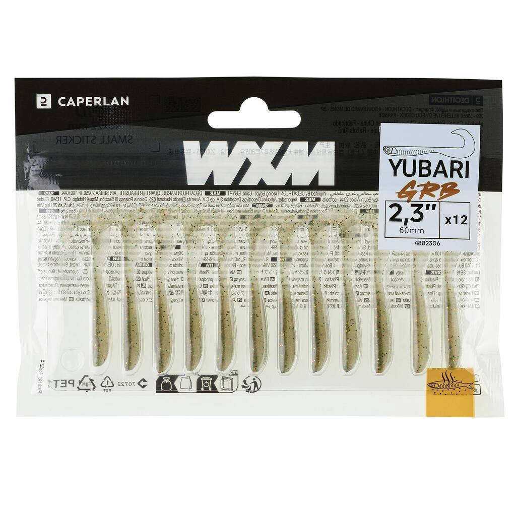 פיתיון רך בצורת גראב עם WXM מושך YUBARI GRB 60 ירוק חום