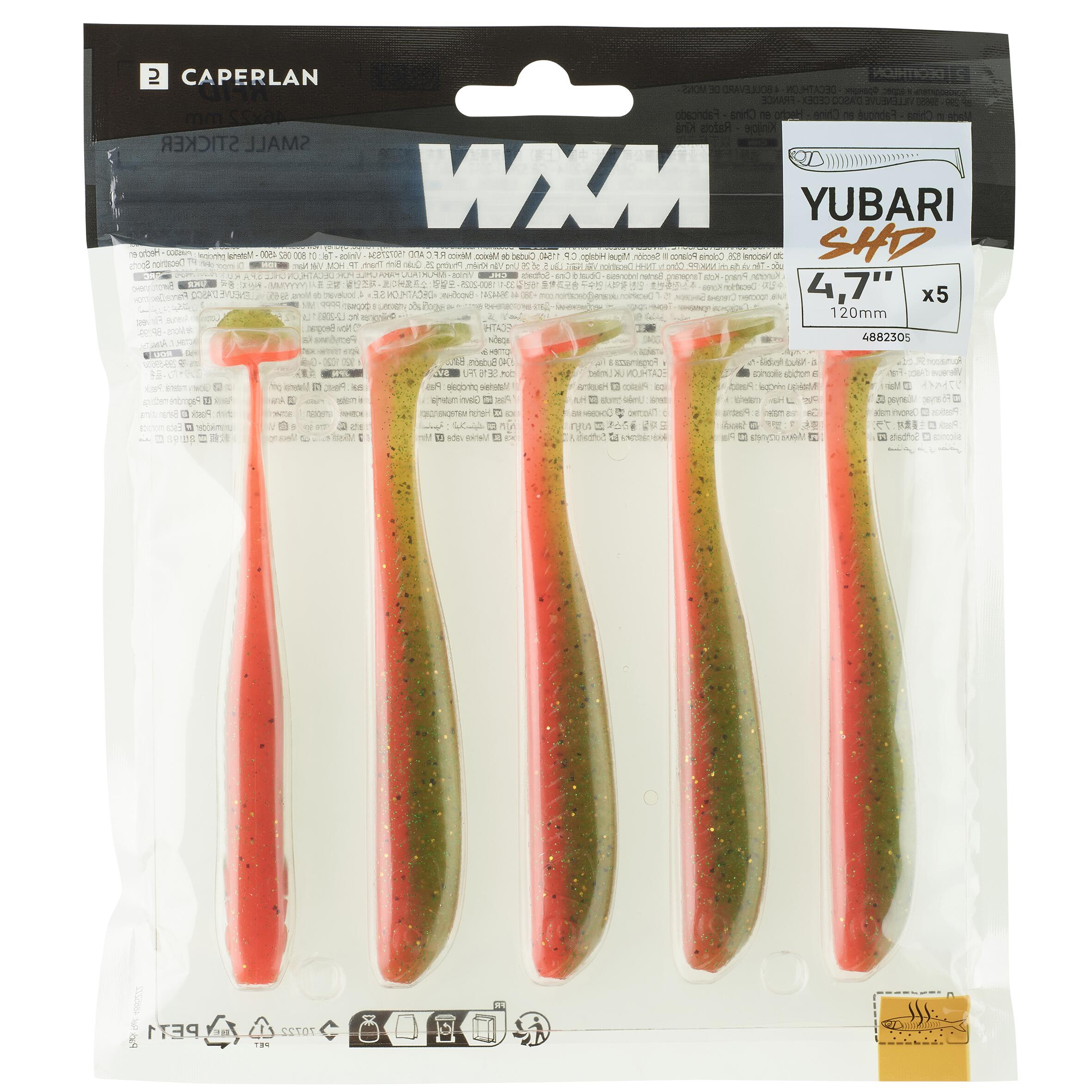 CAPERLAN Mäkká umelá nástraha typu shad s atraktantom WXM Yubari SHD 120 Oranžová bez · záber 5