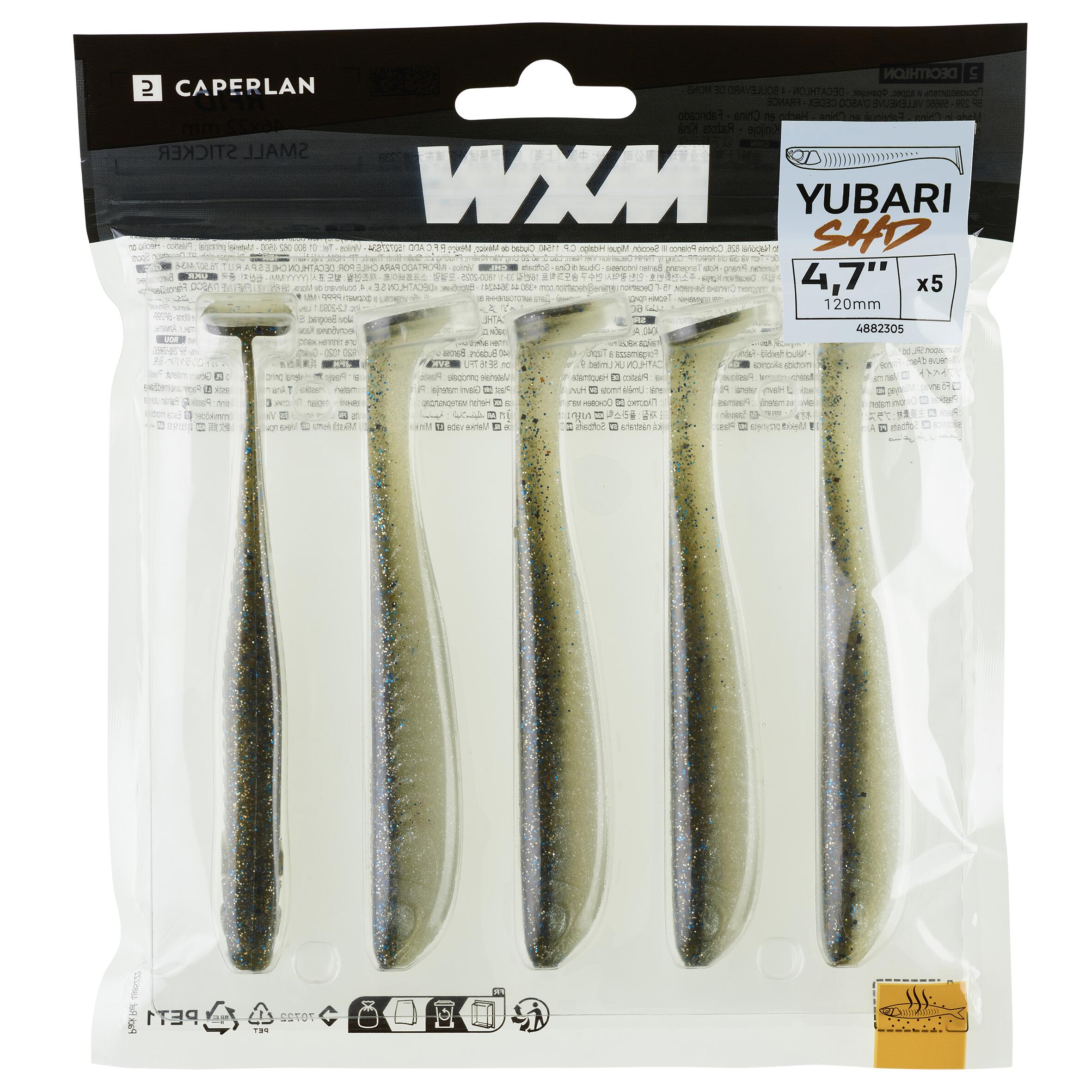 CAPERLAN Mäkká umelá nástraha typu shad s atraktantom WXM Yubari SHD 120 Ryba bez · záber 5