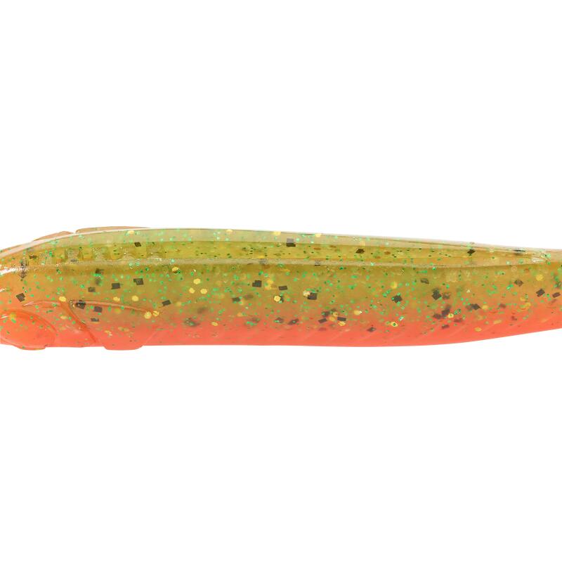 LEURRE SOUPLE SHAD AVEC ATTRACTANT WXM YUBARI SHD 100 ORANGE