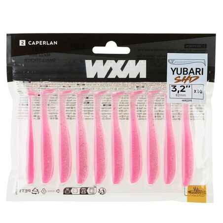 SHAD SOFT LURE WITH WXM YUBARI SHD 82 PINK ATTRACTANT