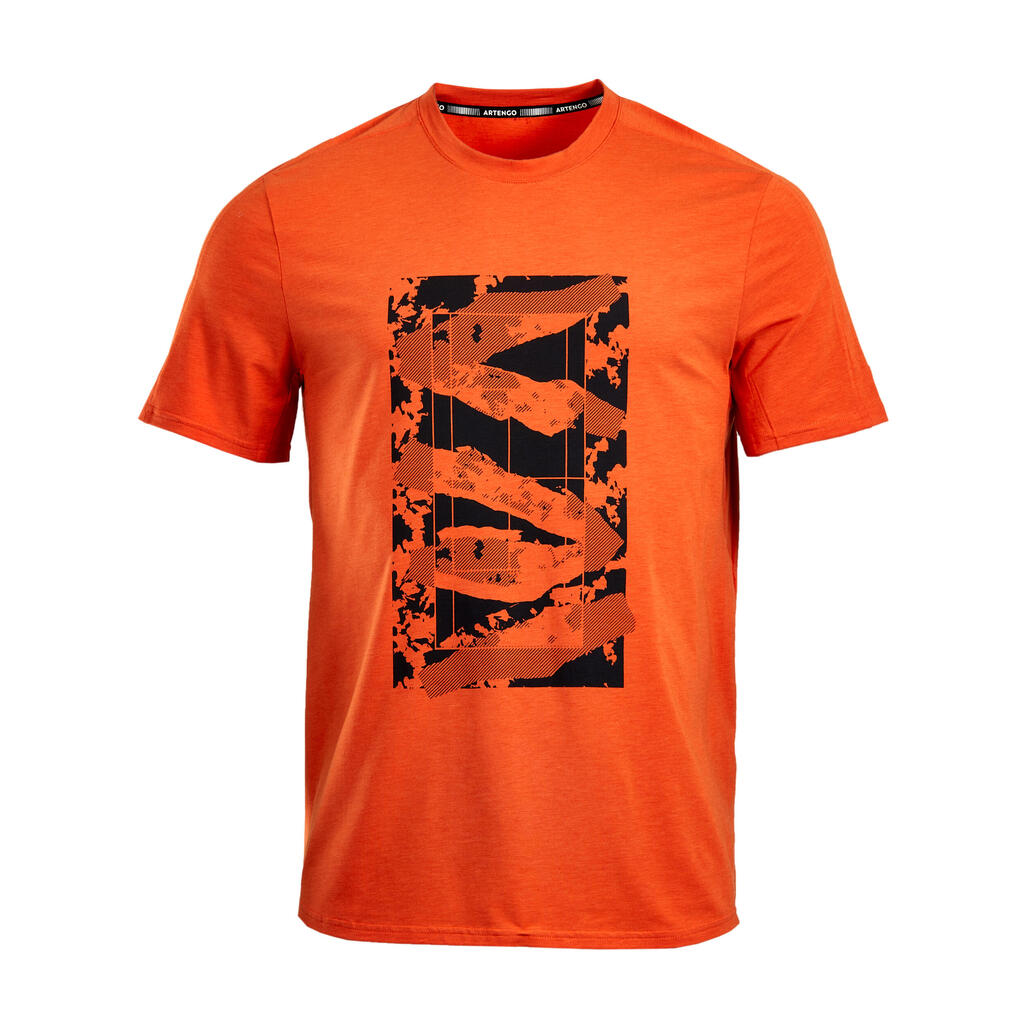 Men's Tennis T-Shirt Soft - Terracotta