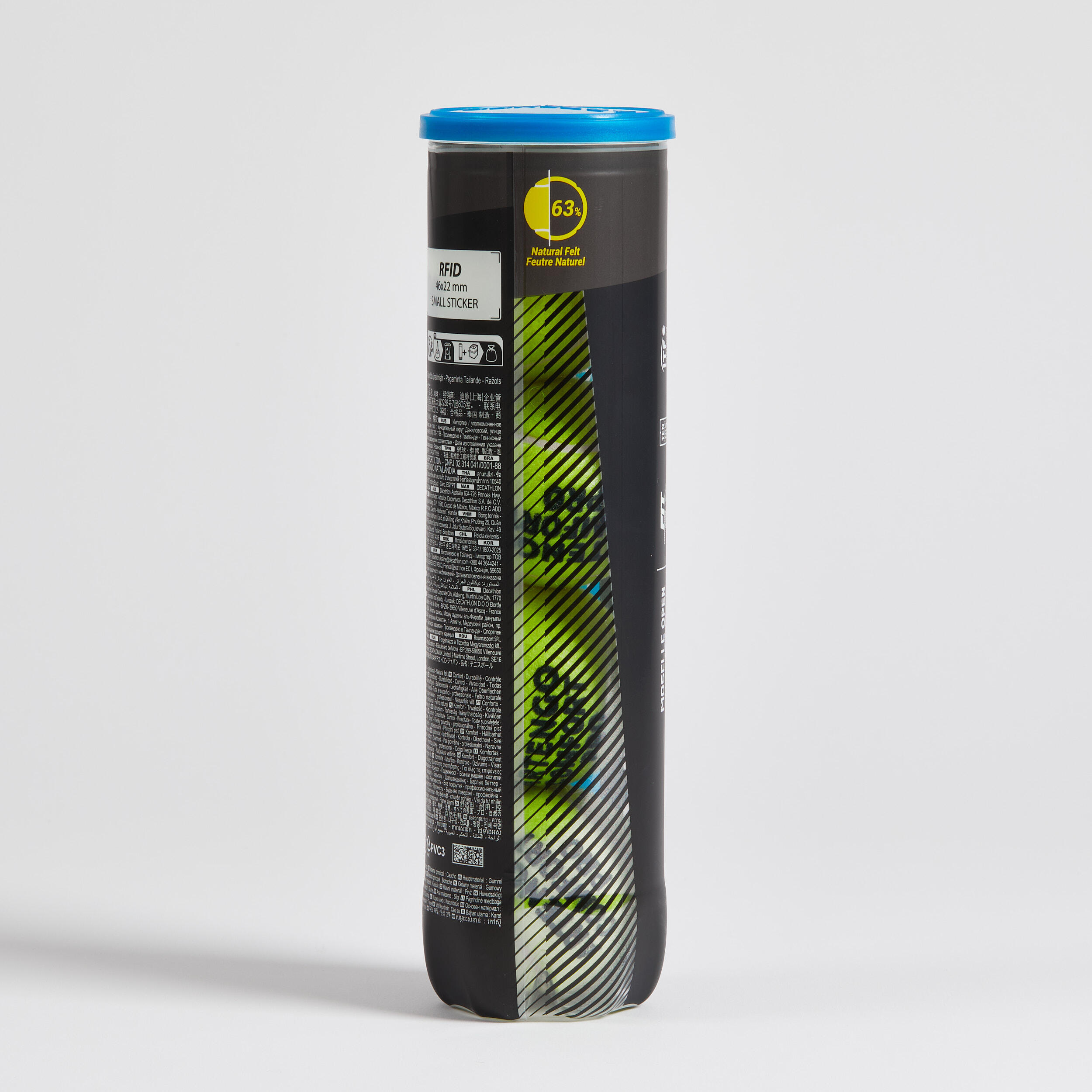 Versatile Tennis Ball All Court Pro 18 x 4-Packs - Decathlon