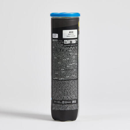 М'ячі тенісні універсальні Comfort Pro 4 м'ячі × 18 туб жовті
