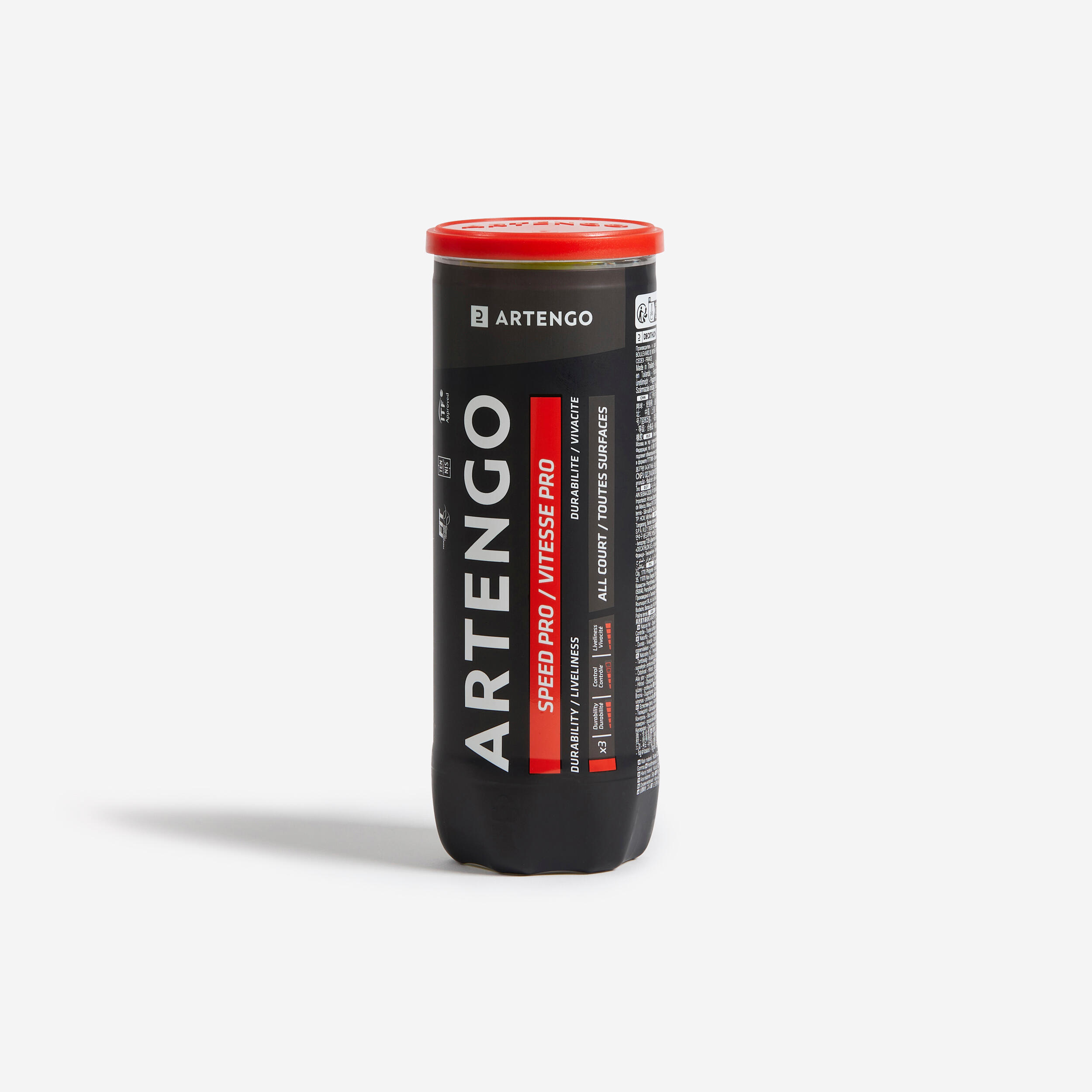 Artengo - Balle De Tennis Tb Speed Pro *3 Jaune Speed - Balle De Tennis - Tennis - Jaune - Taille Unique - Decathlon