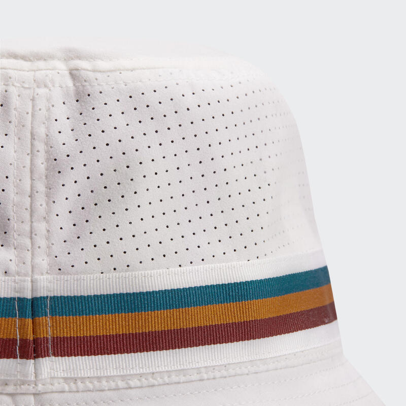 網球漁夫帽 T60 - 柔和白/條紋