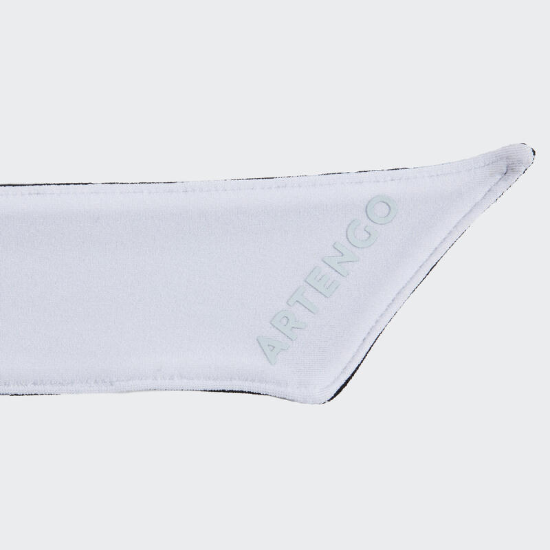 BANDANA DE TENIS ARTENGO REVERSIBLE NEGRO BLANCO T 0,85 METROS