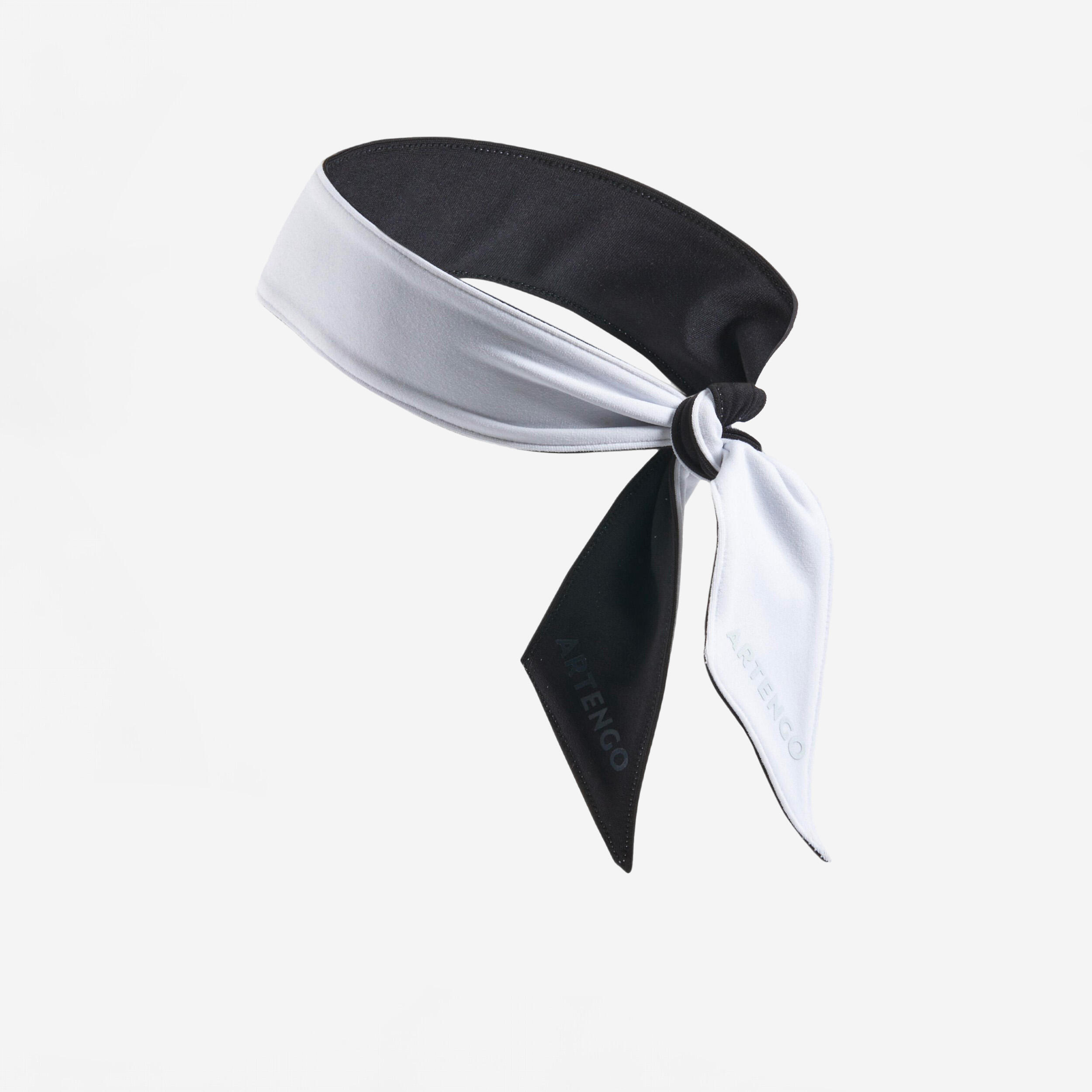 Artengo - Bandana Tennis Artengo Reversible Noir Blanc T 0,85 Metre - Bandeau - Tennis - Blanc-noir - Taille Unique - Decathlon