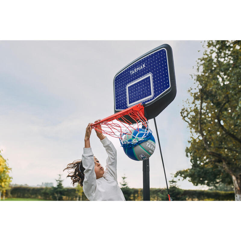 Canasta baloncesto niños de mates regulable de 1,60 m a 2,20 m - K900 Azul Negro