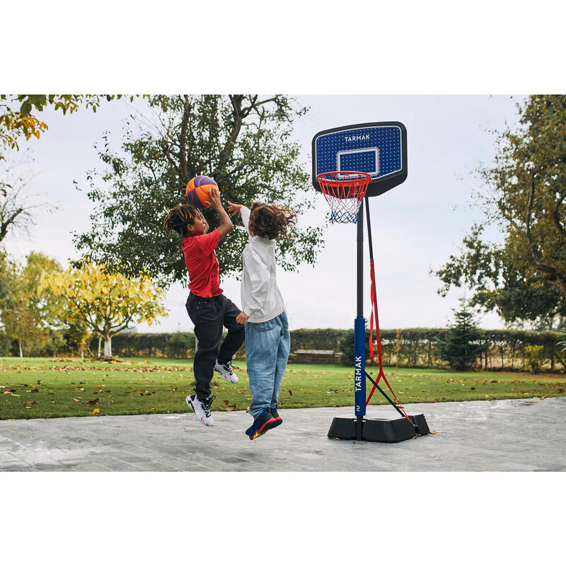 Canasta baloncesto niños de mates regulable de 1,60 m a 2,20 m - K900 Azul Negro