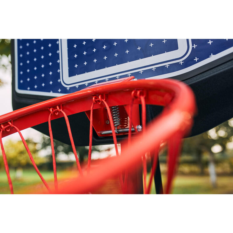 Basketbalpaal kind K900 Dunk verstelbaar van 1,60 m tot 2,20 m blauw/zwart