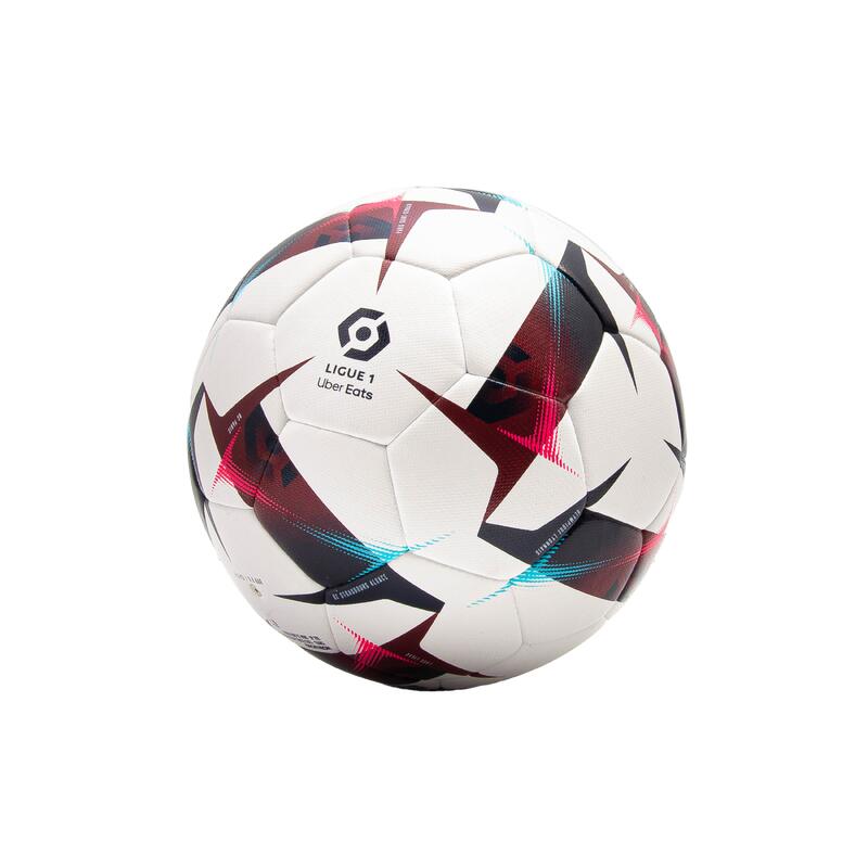 法國足球甲級聯賽官方國際足聯Basic混合模擬球2022-2023年，5號尺寸 - 紅色