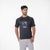 Men's Cricket T-shirt  Round Neck CT500 Black