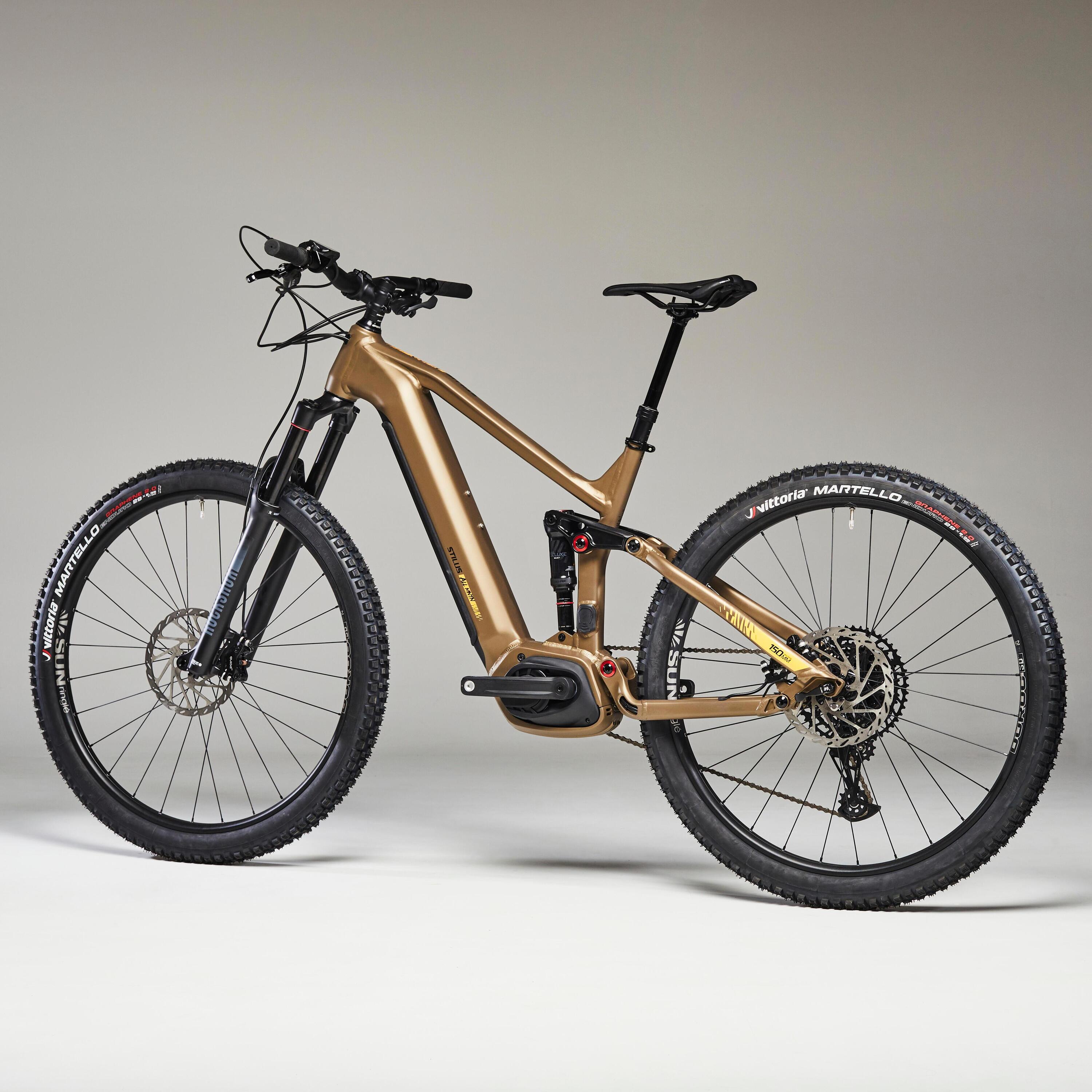 29" Full Suspension Electric Mountain Bike E-All Mountain - Ochre 10/30
