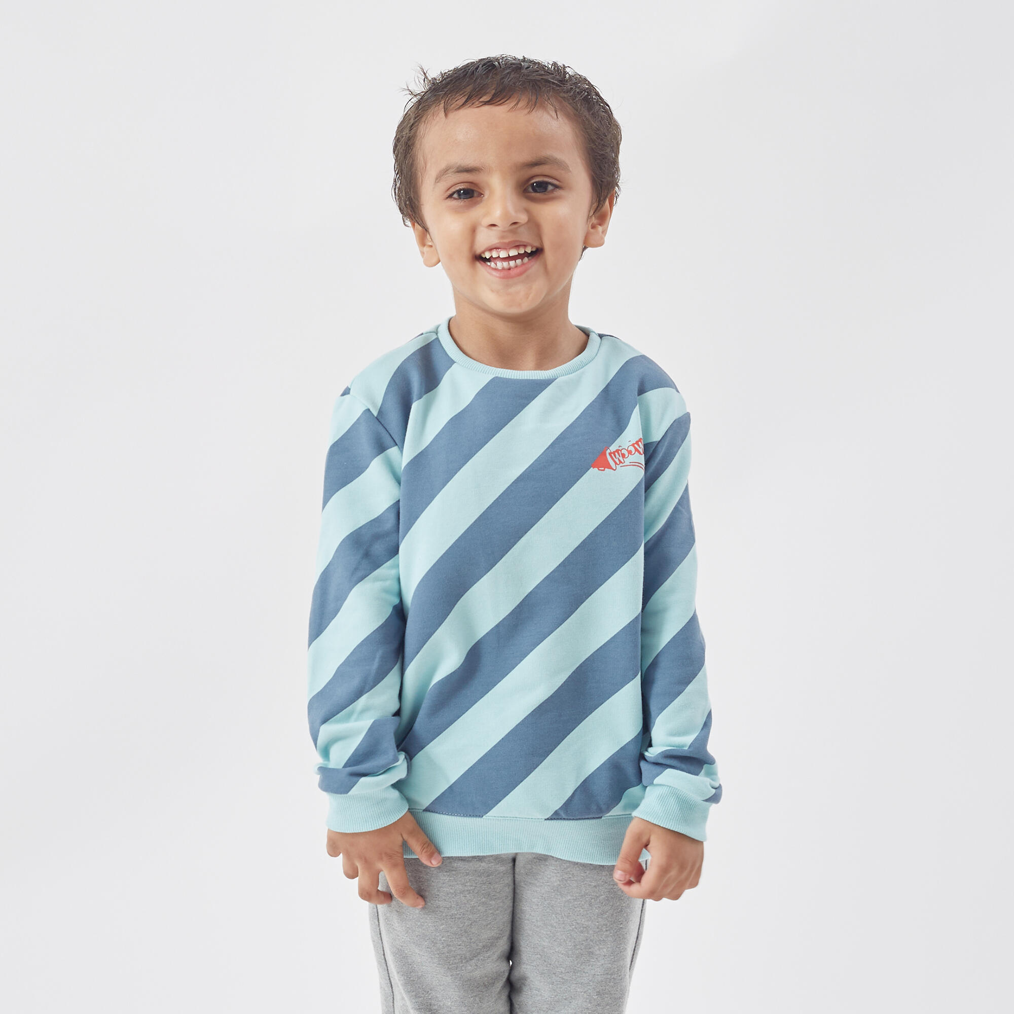 discount 88% KIDS FASHION Jumpers & Sweatshirts Basic Navy Blue 3Y Domyos sweatshirt 