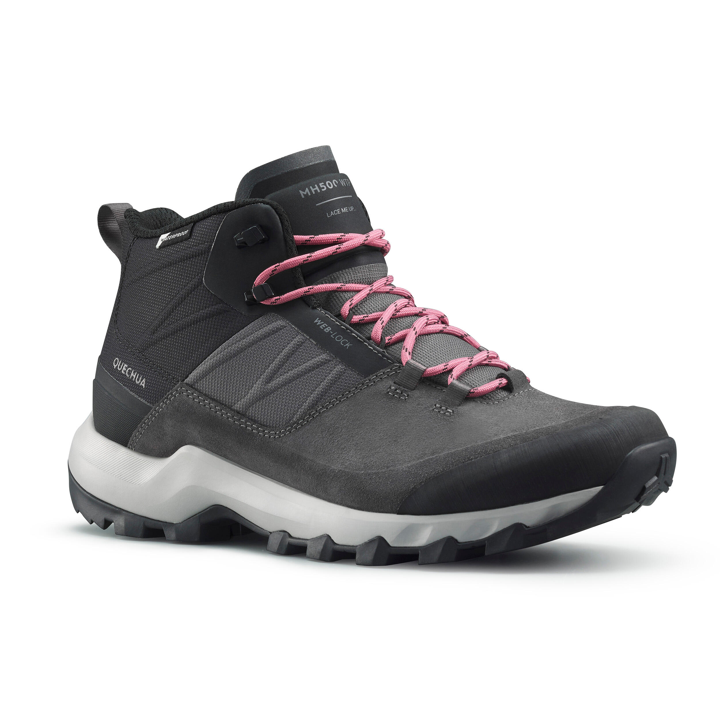 Botas de montaña y trekking impermeables Mujer Quechua MH500 6/7